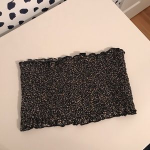 Flower smocked tube top